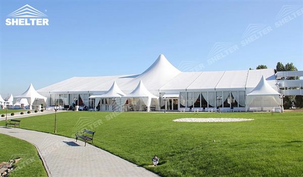 outdoor party tents - wedding marquee - pavilion for luxury wedding ceremony - canopy for outdoor party - wedding on seaside - in hotel - Shelter aluminum structures for sale (227)