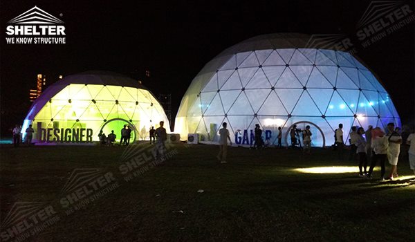 tent for branding - dome tent - geodesic dome - wedding dome - geodesic dome tent - sports dome - igloo tents - geo dome for promotion - Shelter aluminum marquee for sale (163)