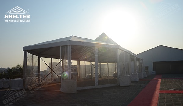 marquee tents - mixed party tents - multi shapes marquee - bellend canvas - large wedding marquees - 6 side bellend tent - 8 side bellend tents - 12 side bellend marquees - Shelter aluminum structures for sale (02122)