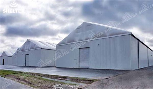 temporary storage - temporary warehouse structure - storage building - semi permanent workshop - tent for car maintanence - Shelter aluminum tent structures for sale 2 (106)
