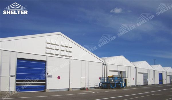 temporary storage - temporary warehouse structure - storage building - semi permanent workshop - tent for car maintanence - Shelter aluminum tent structures for sale 2 (198)