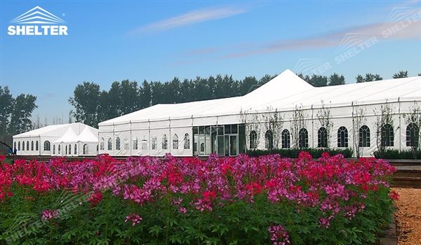 temporary wedding hall - mixed party tents - multi shapes marquee - bellend canvas - large wedding marquees - 6 side bellend tent - 8 side bellend tents - 12 side bellend marquees - Shelter aluminum structures for sale (4)