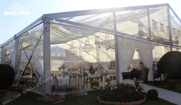 transparent tents - wedding marquee - pavilion for luxury wedding ceremony - canopy for outdoor party - wedding on seaside - in hotel - Shelter aluminum structures for sale (157)