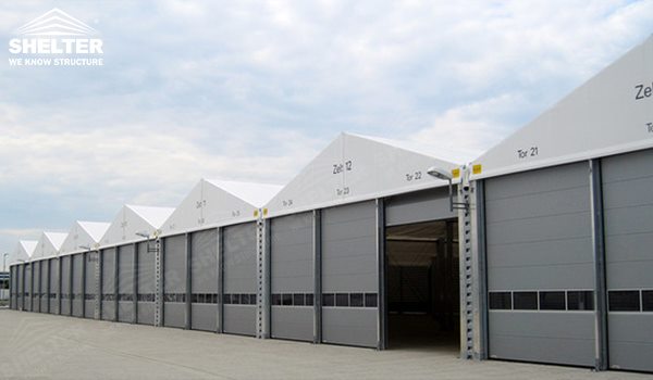 temporary storage - temporary warehouse structure - storage building - semi permanent workshop - tent for car maintanence - Shelter aluminum tent structures for sale 2 (140)
