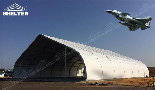 Aircraft Hangar - temporary warehouse structure - storage building - semi permanent workshop - tent for car maintanence - Shelter aluminum tent structures for sale 2 (22)